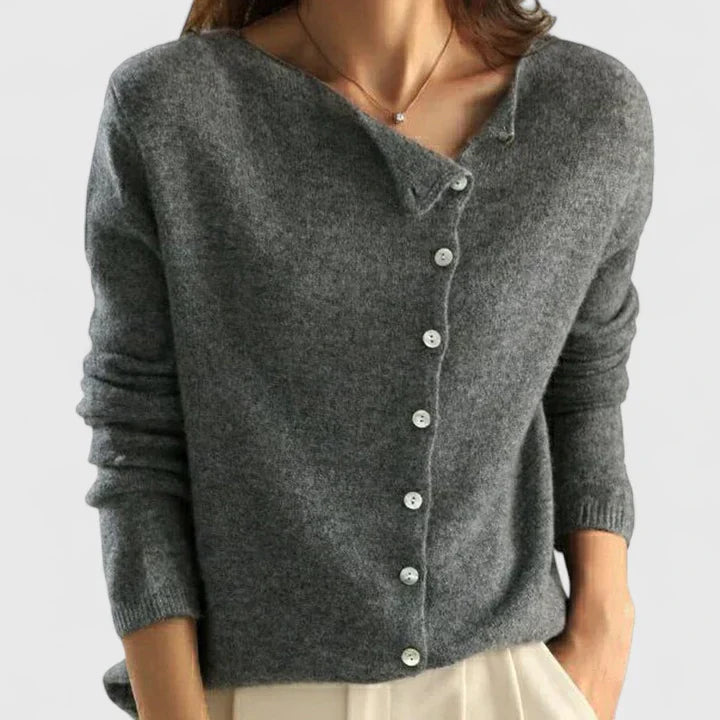 Serafina | Cardigan de botones asimétricos
