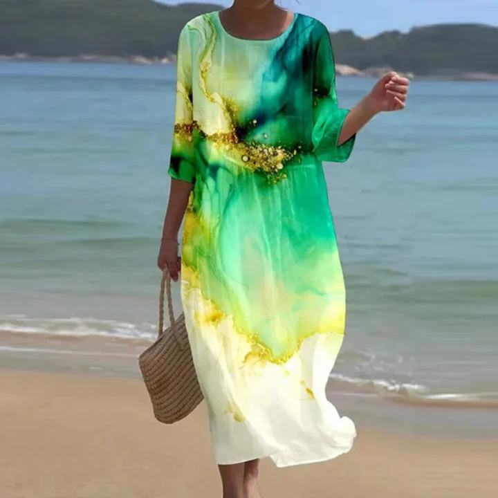 Bárbara Andrea | Vestido largo floral