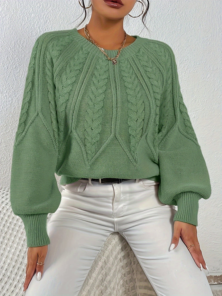 Sarita | Sweater de punto trenzado holgado