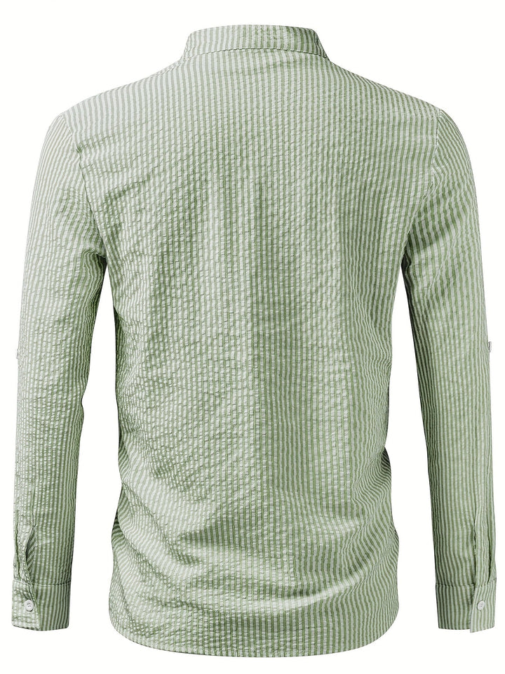 Cariqueo | Camisa henley a rayas