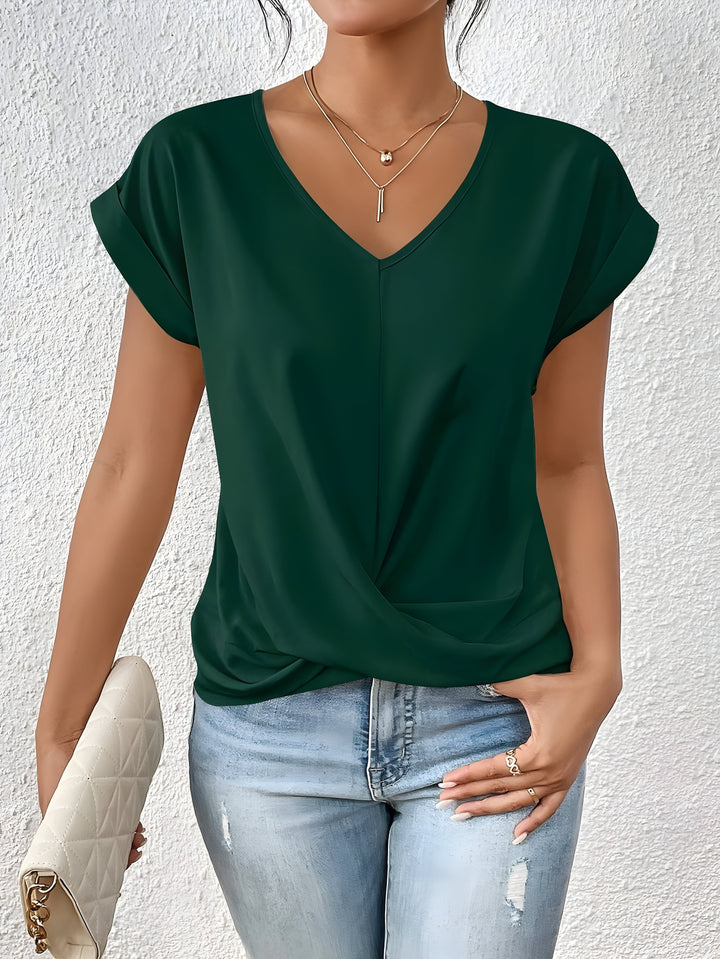 Nerea | Blusa elegante con nudo frontal