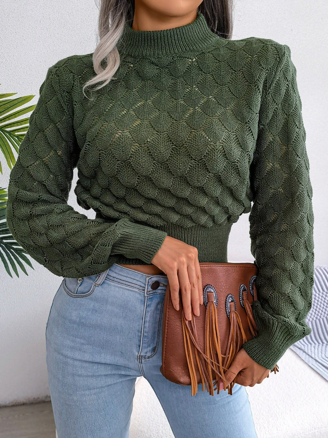 Astrid | Sweater cropped texturado