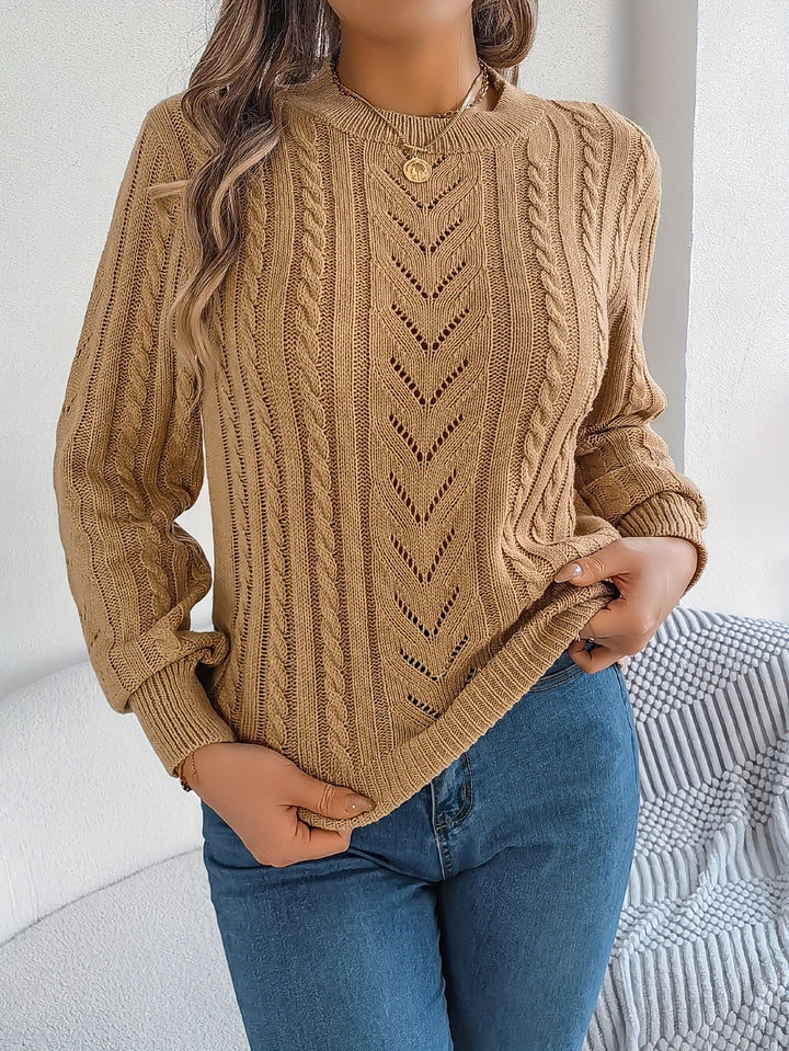 Tabita | Sweater texturado de punto trenzado