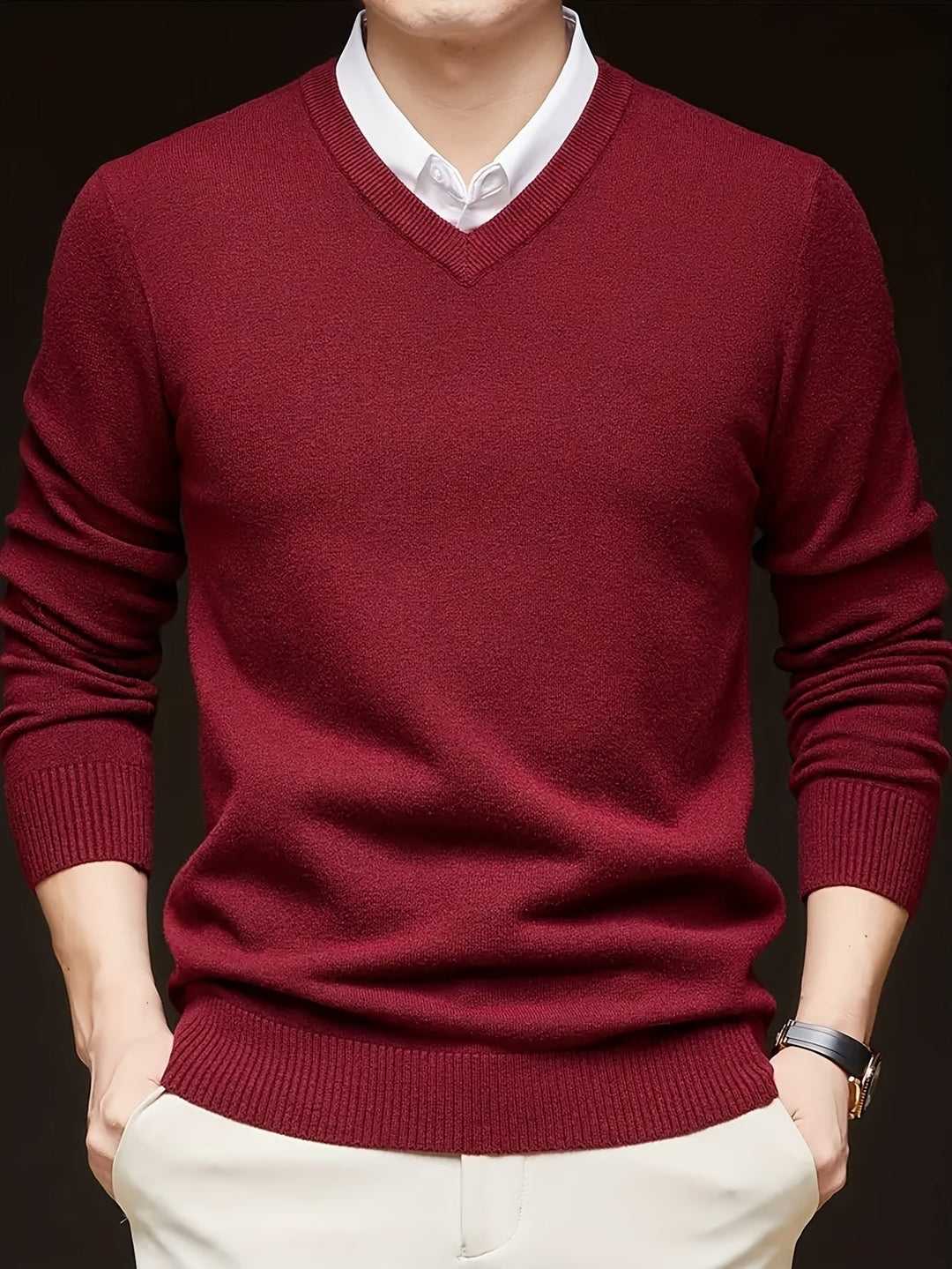 Germán | Sweater cuello V para hombre