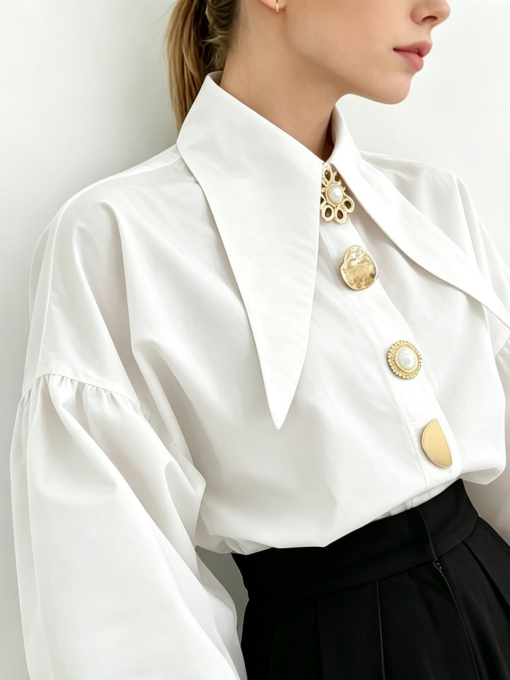 Susan | Blusa de cuello amplio