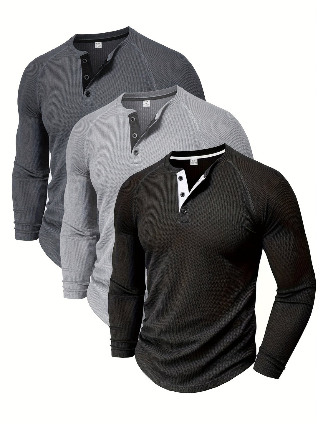 René | Polera henley manga larga