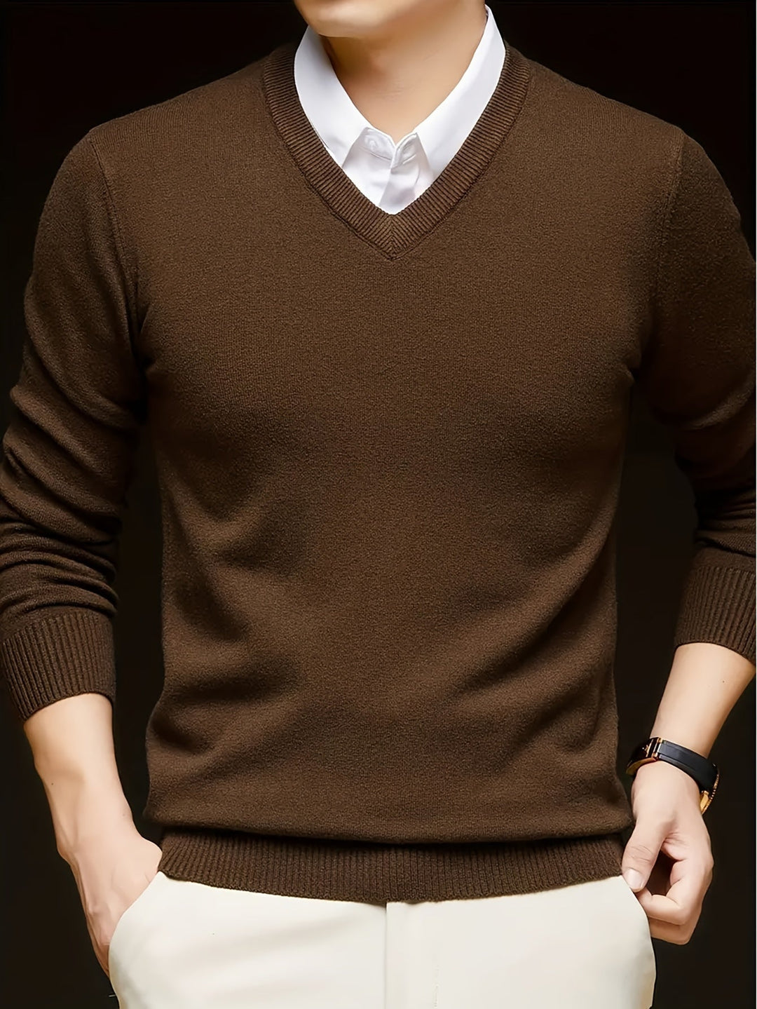 Germán | Sweater cuello V para hombre