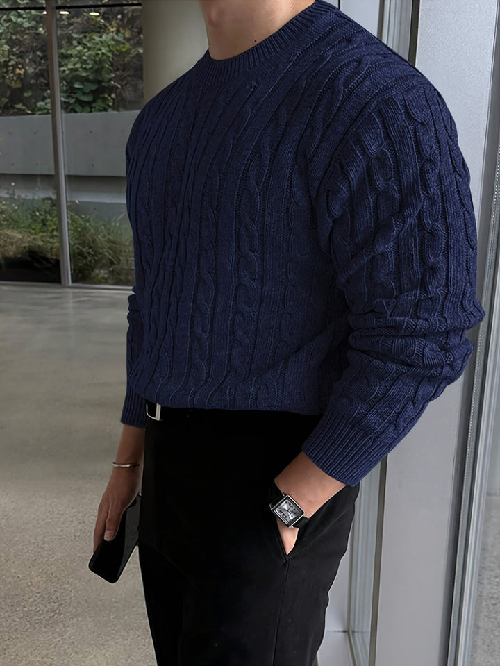Mauro | Sweater de punto trenzado