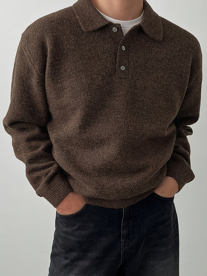 Silvio | Sweater con cuello de polo
