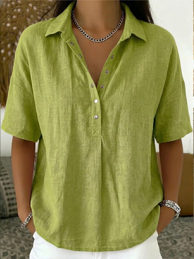 Patricia Andrea | Blusa camisera manga corta