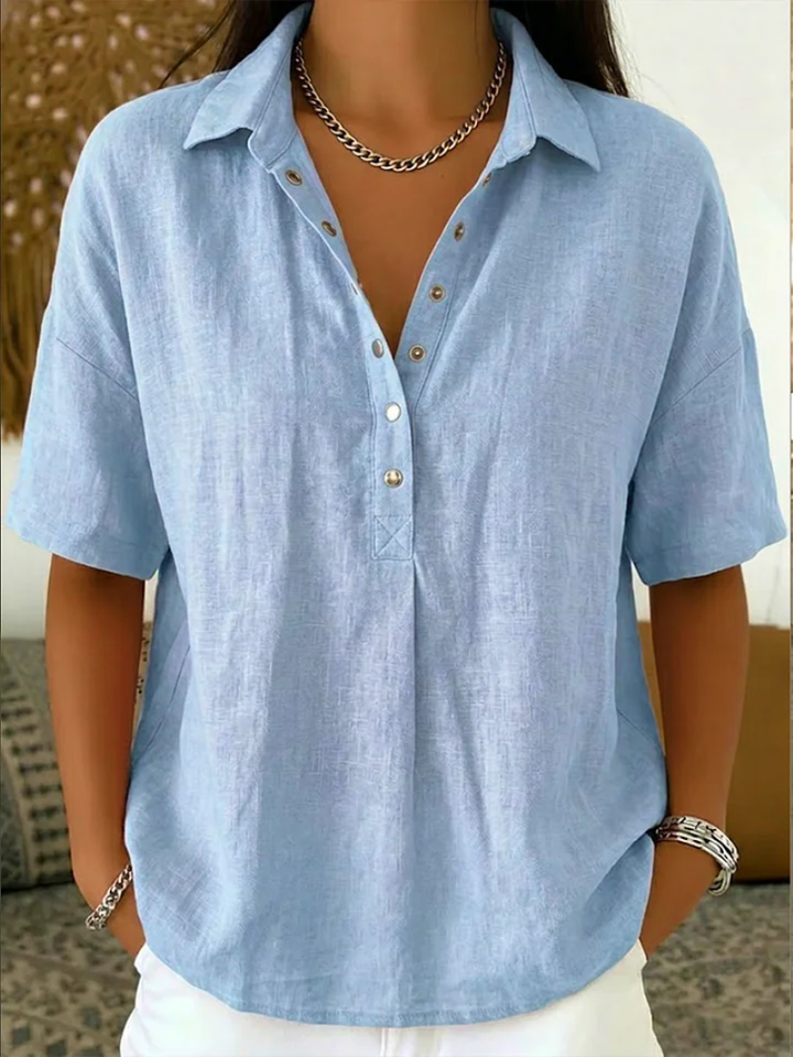 Patricia Andrea | Blusa camisera manga corta