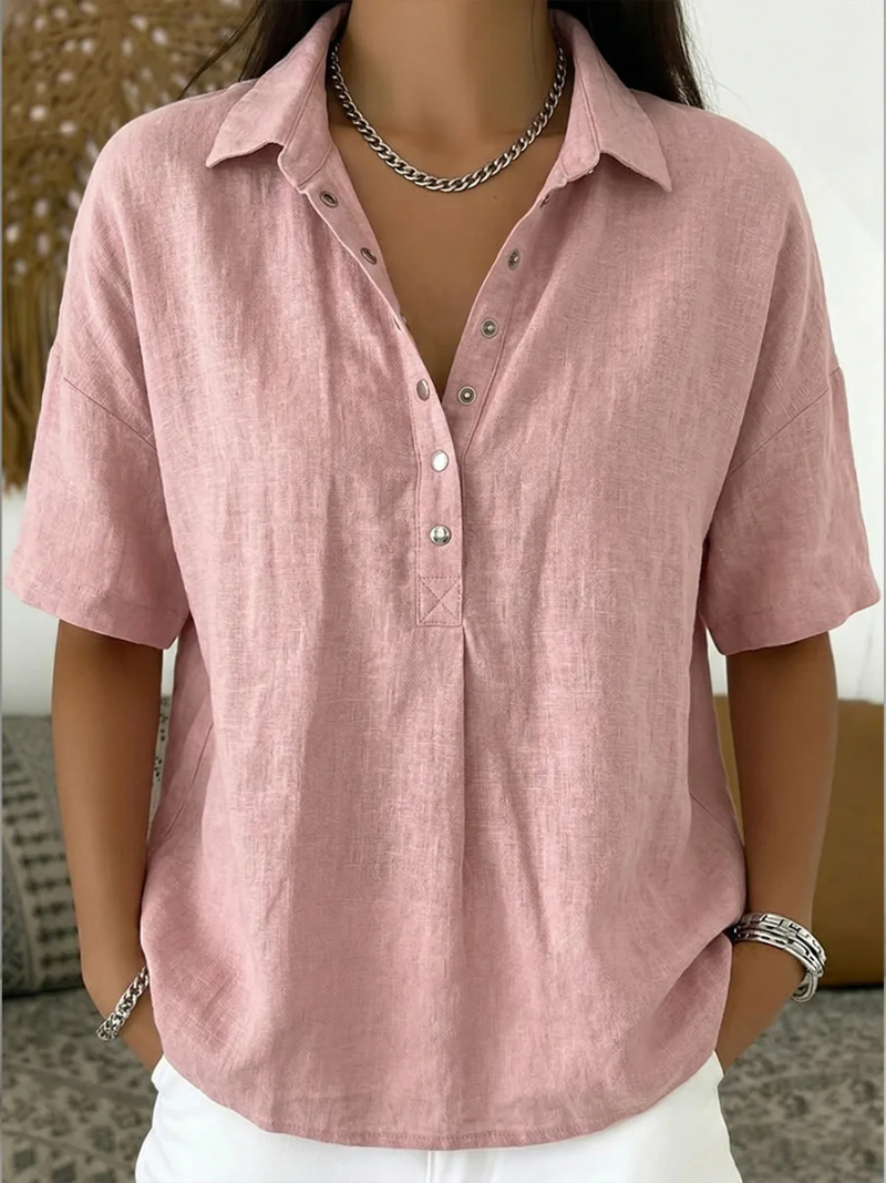 Patricia Andrea | Blusa camisera manga corta