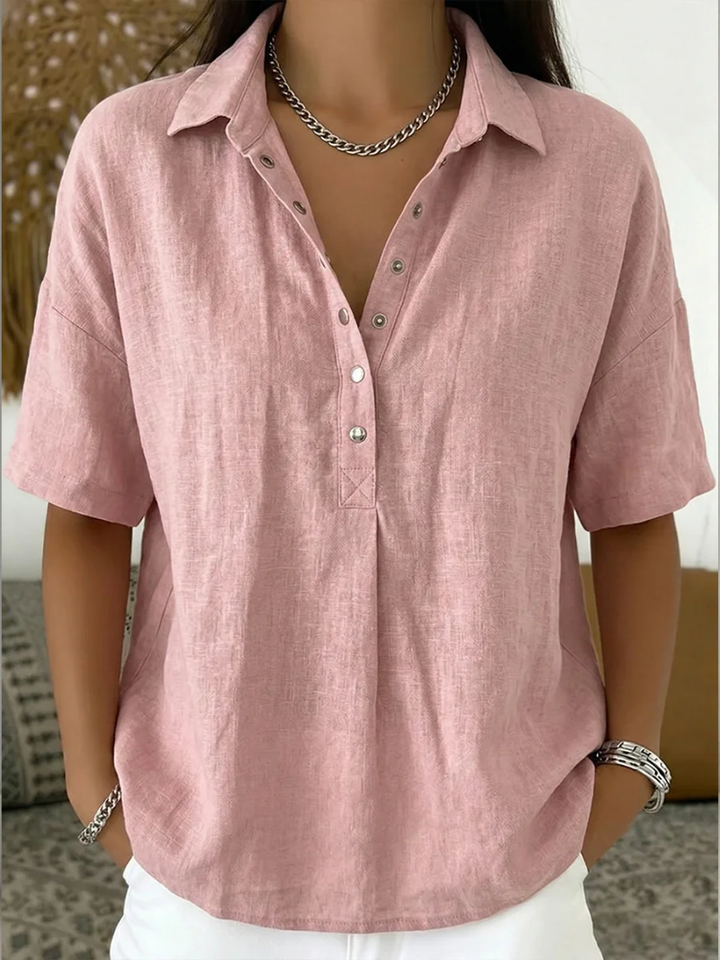 Patricia Andrea | Blusa camisera manga corta
