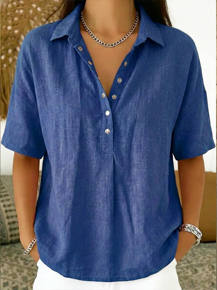 Patricia Andrea | Blusa camisera manga corta