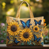 Lea | Bolso tote acolchado girasoles multicolor