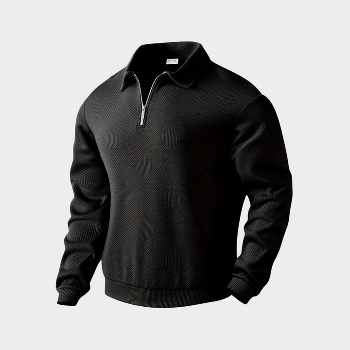 Florencio | Sweater texturado con medio cierre