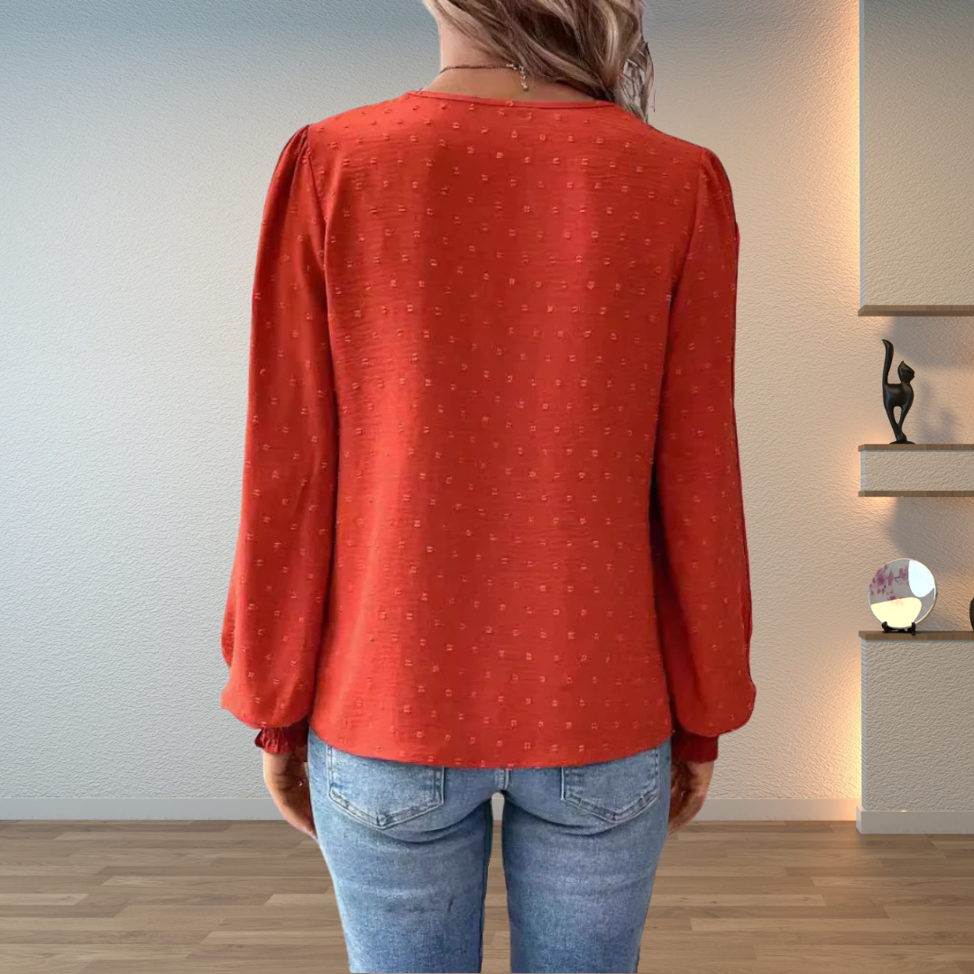 Alina | Blusa con encaje guipur