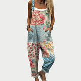 Pilar | Jardinera amplia con estampado floral patchwork