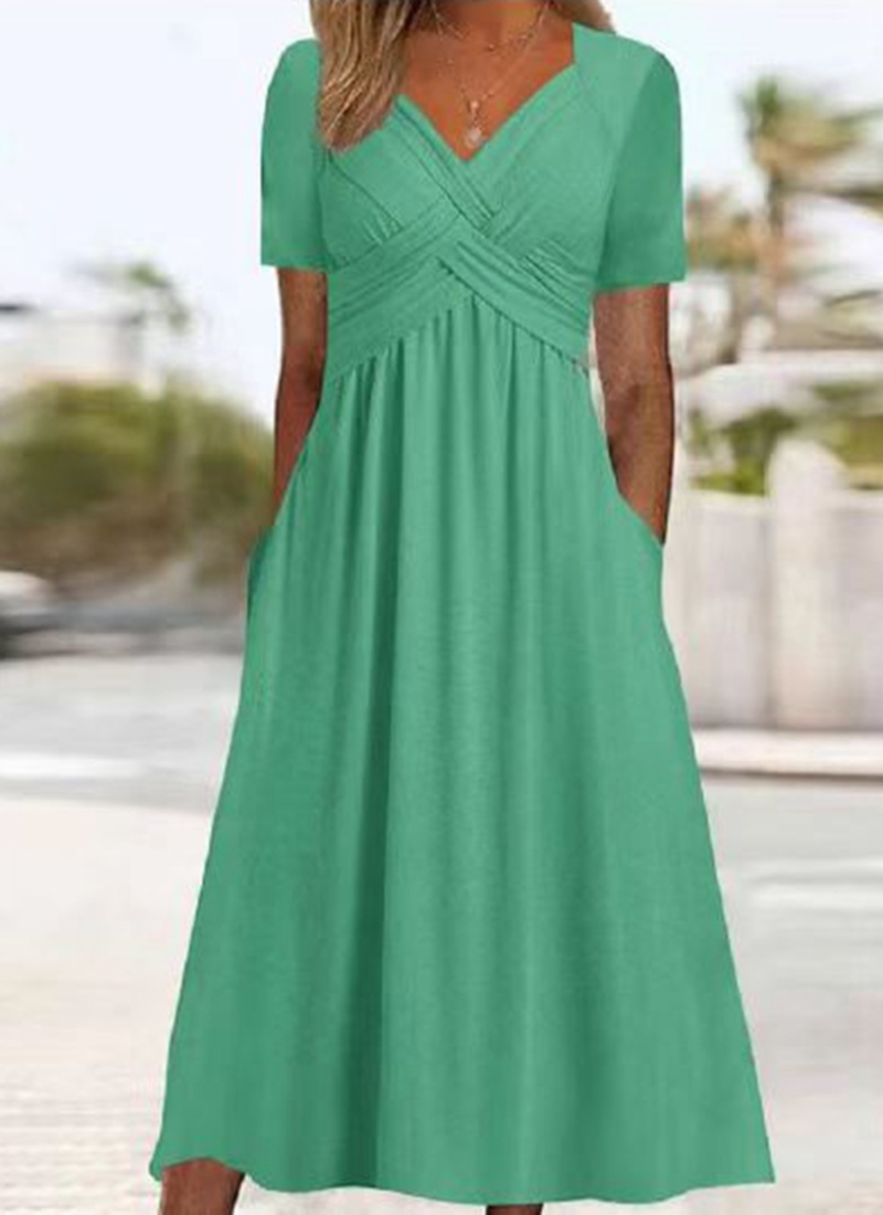 Carmen Luisa | Vestido midi cruzado