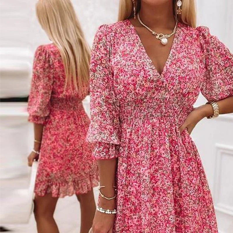 Rafaela | Vestido floral escote V