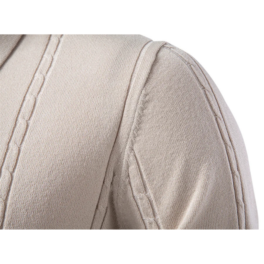 Ferdinando | Camisa de punto con textura lineal