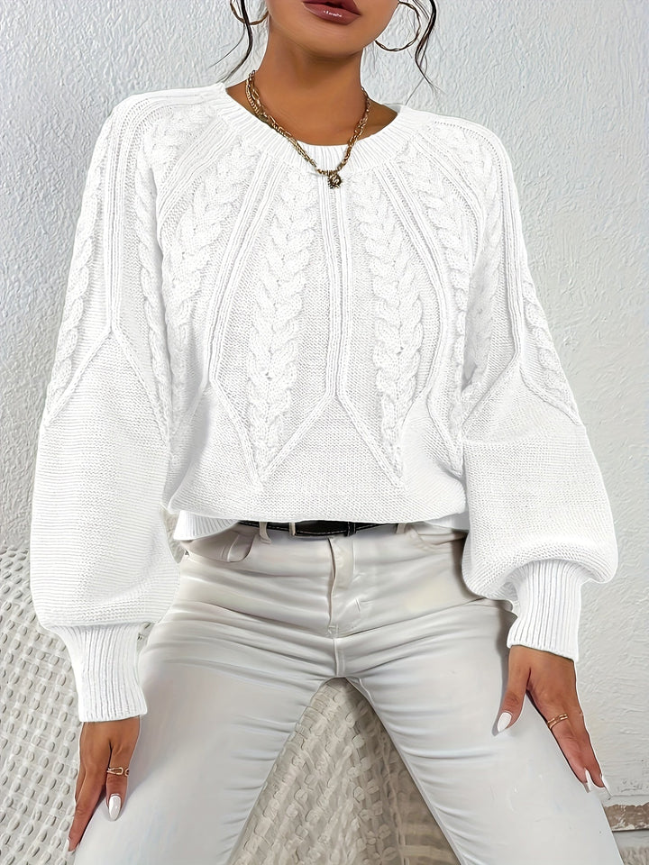 Sarita | Sweater de punto trenzado holgado