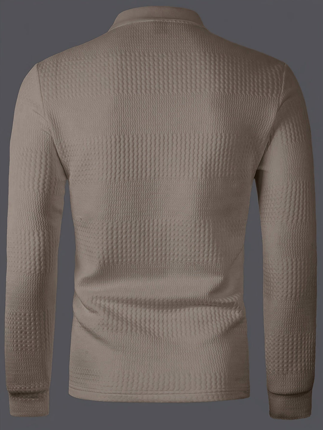 José | Polera polo texturada de manga larga