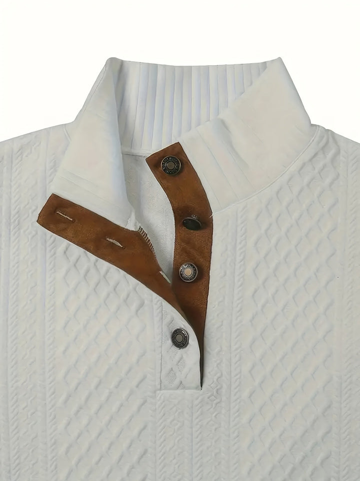 Recaredo | Sweater de cuello alto con botones