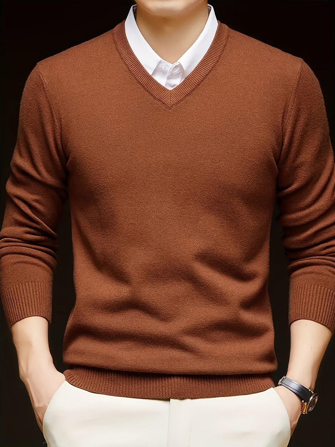 Germán | Sweater cuello V para hombre