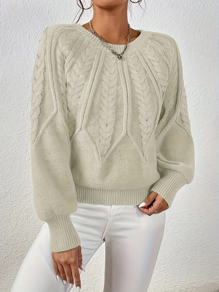 Sarita | Sweater de punto trenzado holgado