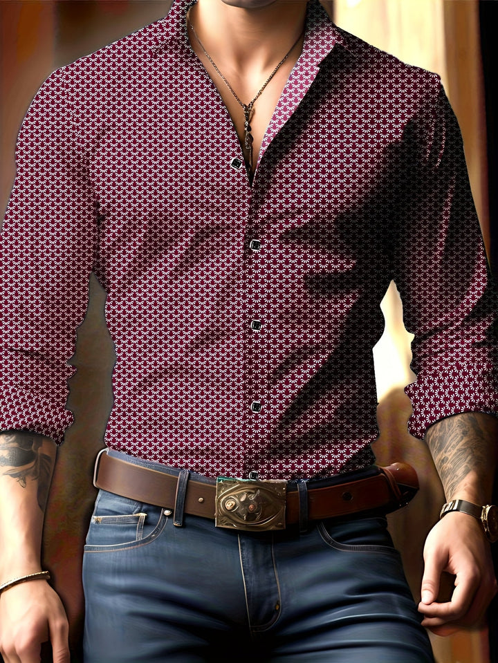 Antonio | Camisa de hombre con estampado menudo