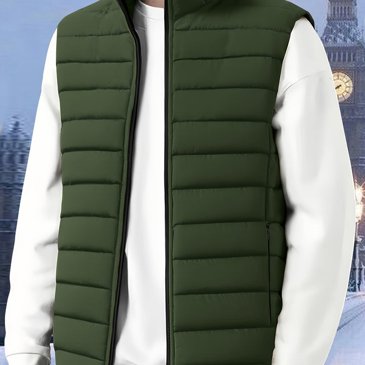 Saúl | Chaleco acolchado con cuello alto