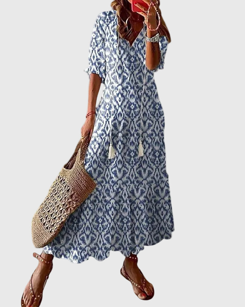 Constanza | Vestido largo boho de verano