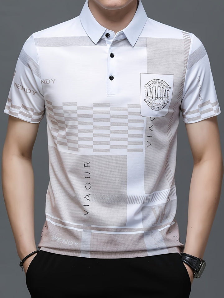 Carlomagno | Polera polo con bloques de color