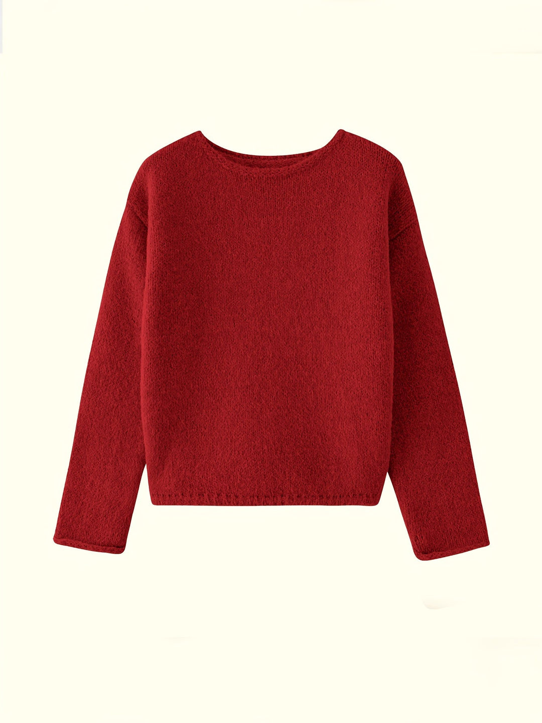 Escarlet | Sweater cuello redondo holgado