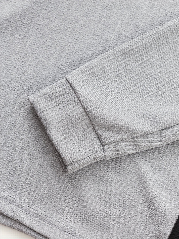 Gunther | Polera henley manga larga con textura