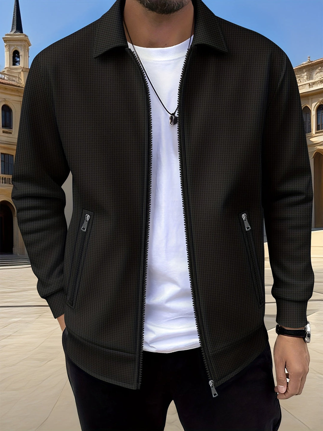 Artemio | Chaqueta con cierre y textura