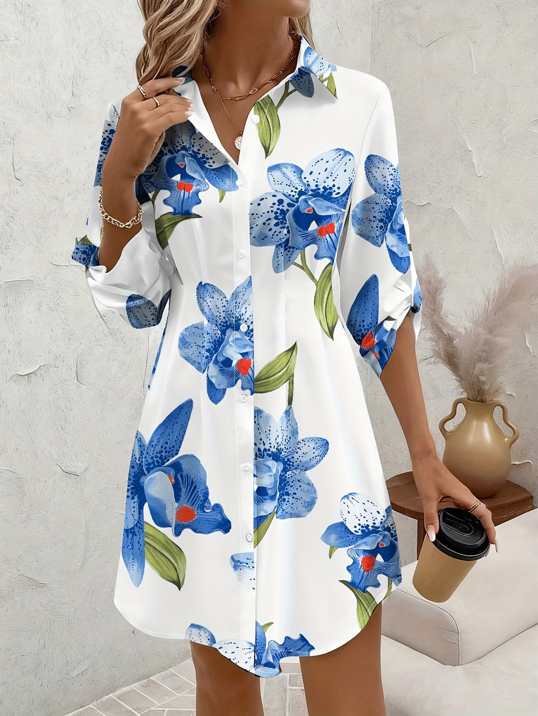 Mavis | Vestido camisero floral