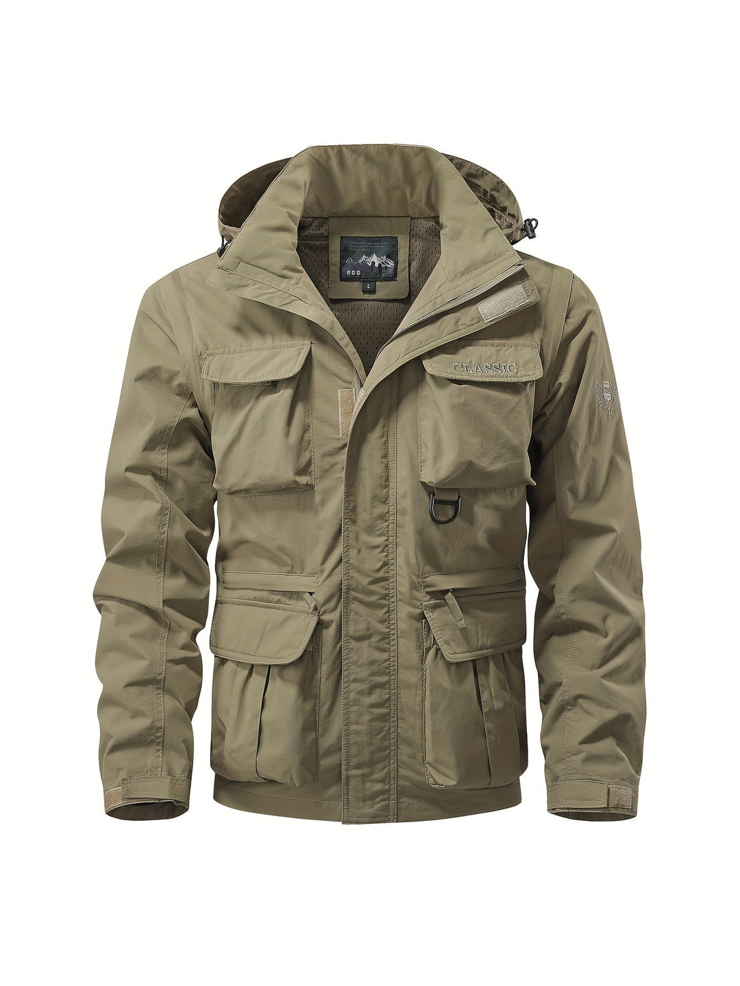 Norberto | Chaqueta multibolsillos con capucha desmontable