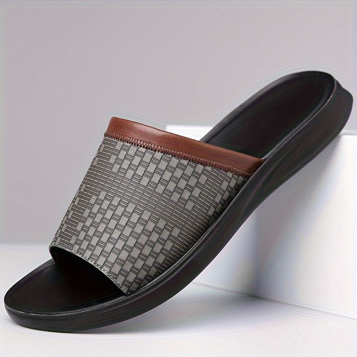 Eliseo | Sandalias slide tejidas para hombre
