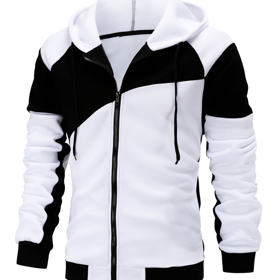 Alejandro | Chaqueta con capucha bicolor