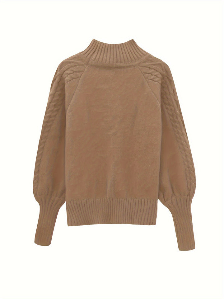 Ciriaca | Sweater texturado cuello medio