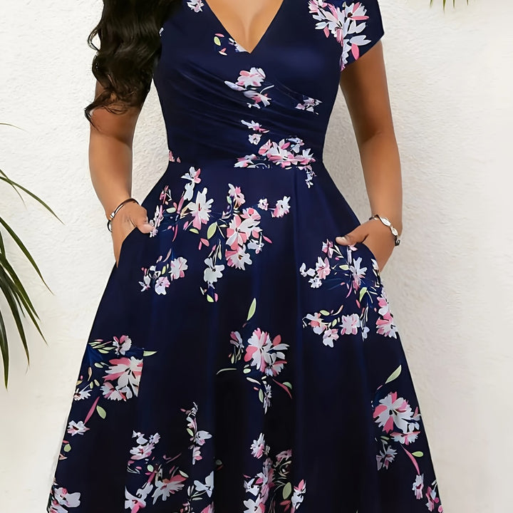 Nayadeth | Vestido floral corte A con bolsillos