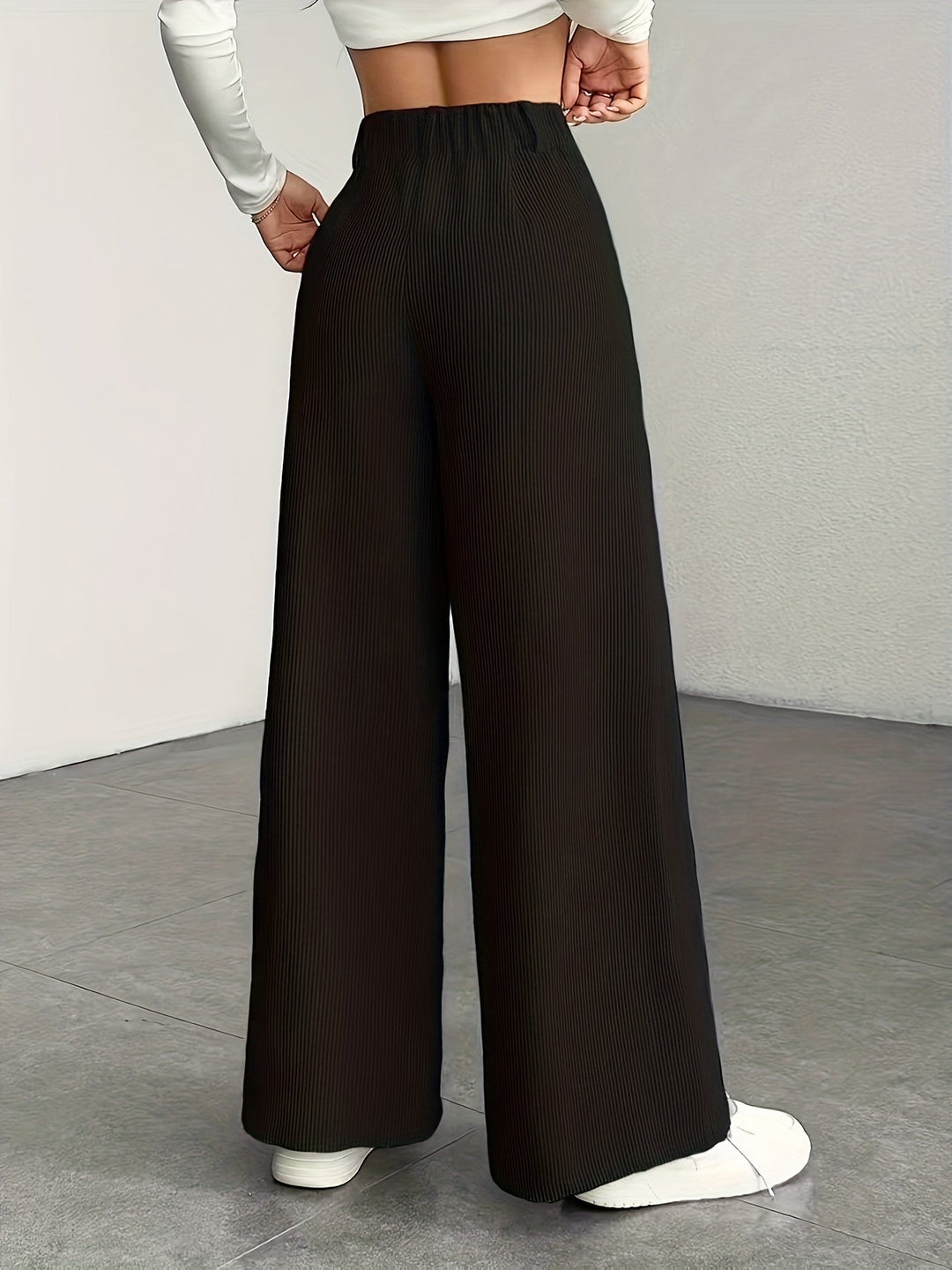 Oriana | Pantalón de tiro alto pierna ancha