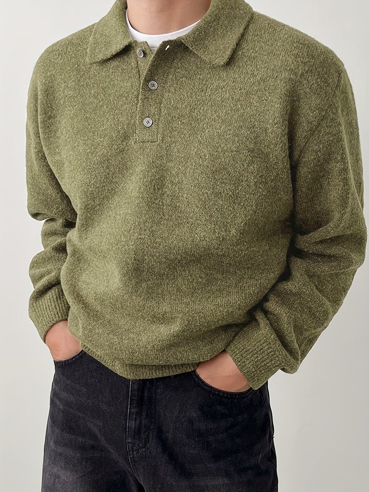 Silvio | Sweater con cuello de polo