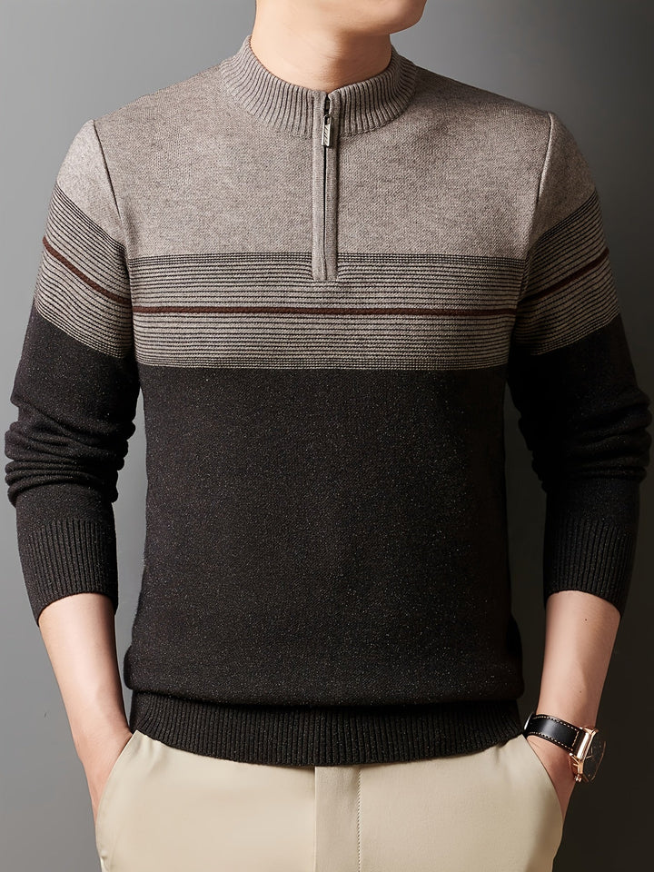 Dylan | Sweater con cuello alto y media cremallera