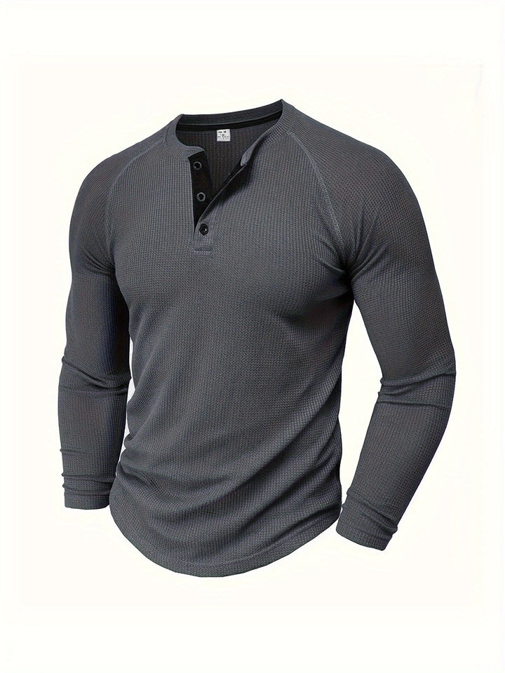 René | Polera henley manga larga