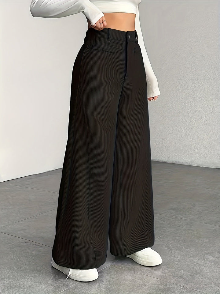 Oriana | Pantalón de tiro alto pierna ancha