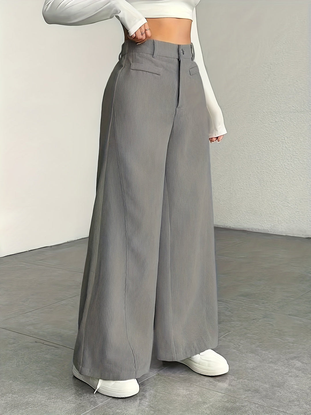 Oriana | Pantalón de tiro alto pierna ancha