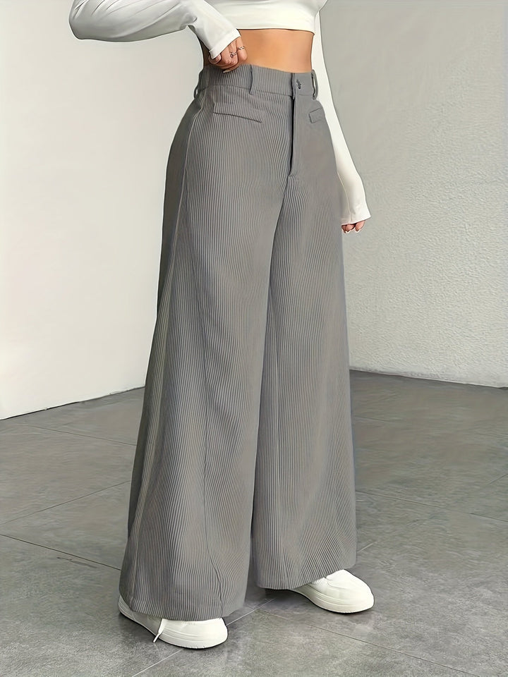 Oriana | Pantalón de tiro alto pierna ancha
